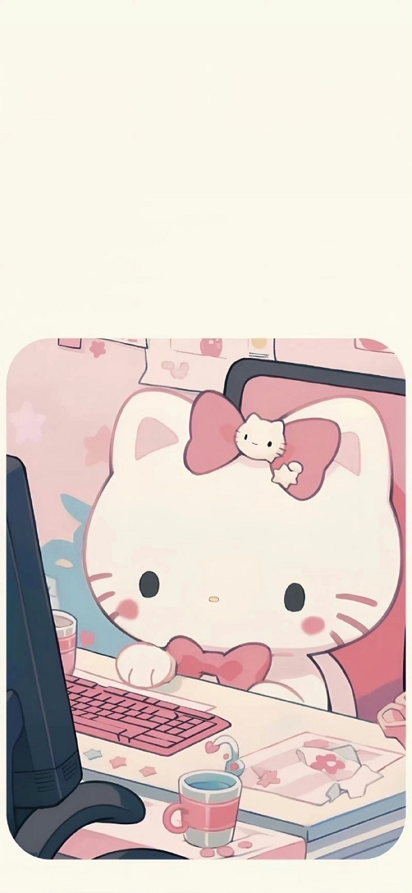 Hình nền Hello Kitty cho iphone 1