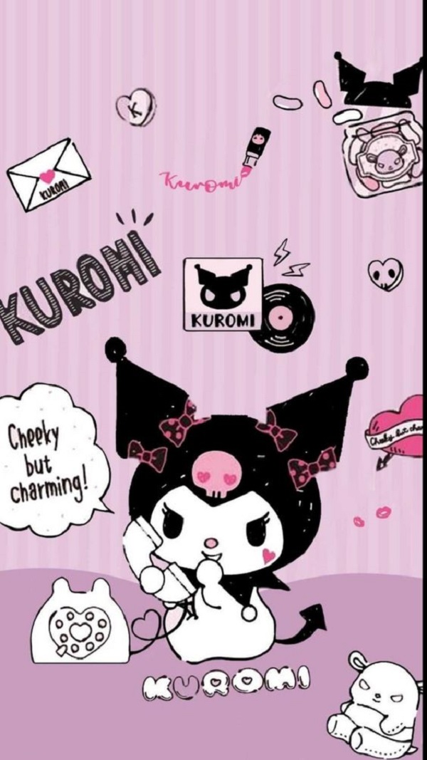 Hình nền Kuromi cute cho điện thoại 20