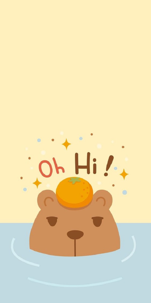 Hình nền Capybara cute cực dễ thương 4