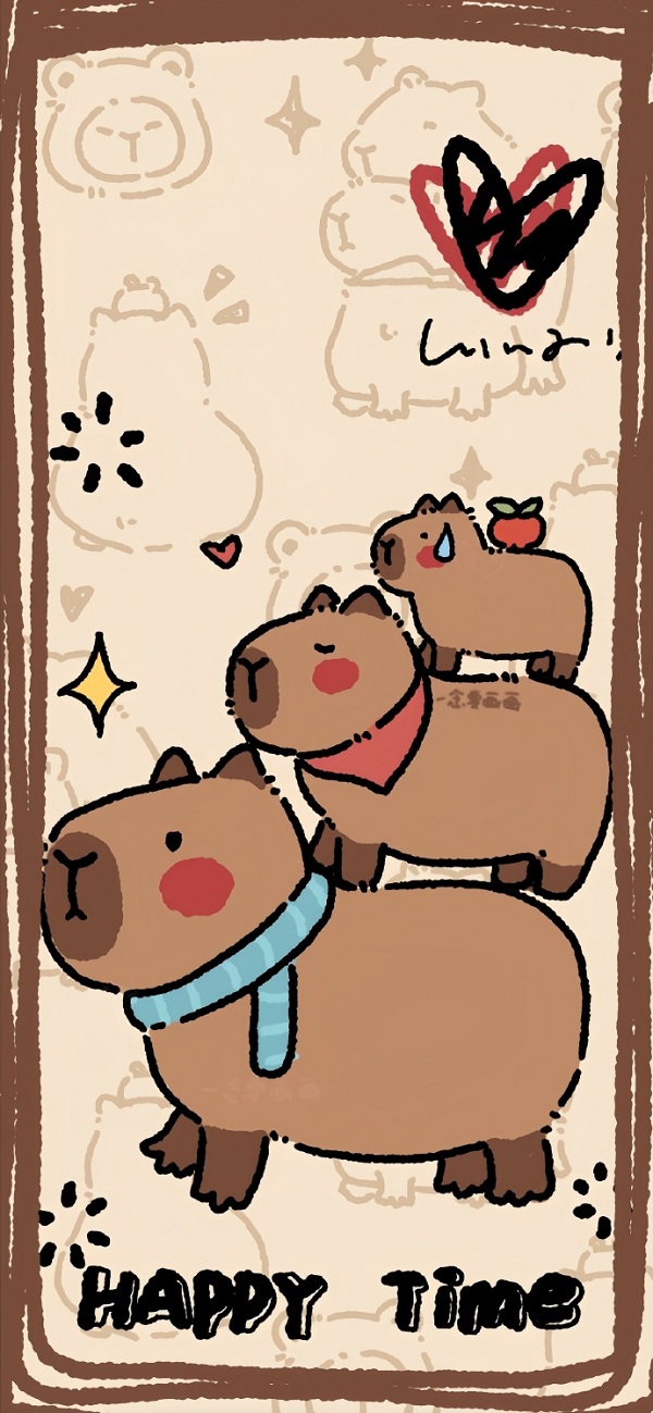 Hình nền Capybara cute mới nhất 10