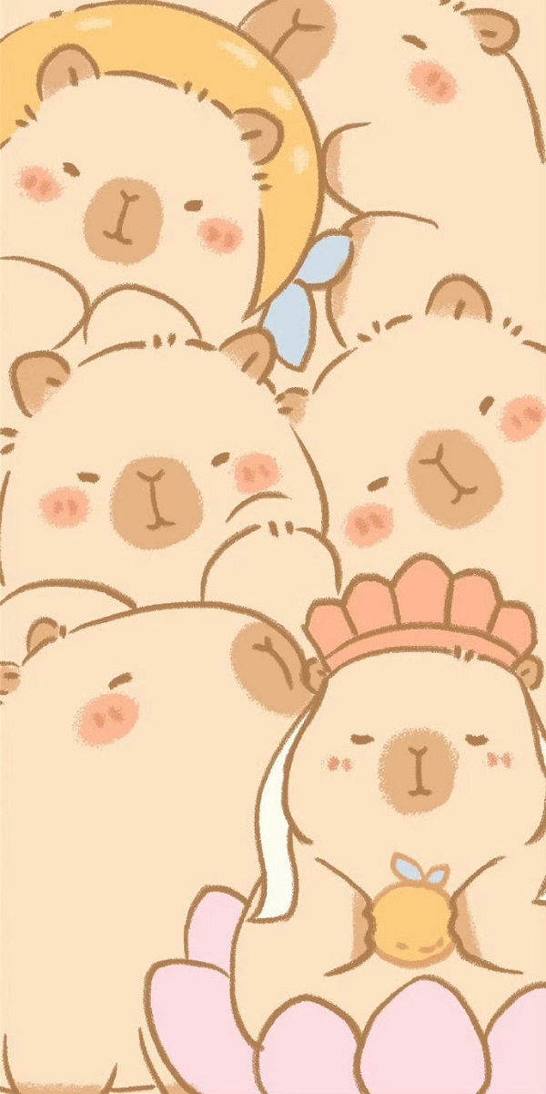 Hình nền Capybara cute mới nhất 1