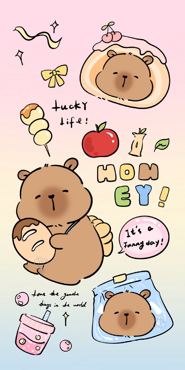 Hình nền Capybara cute mới nhất 16