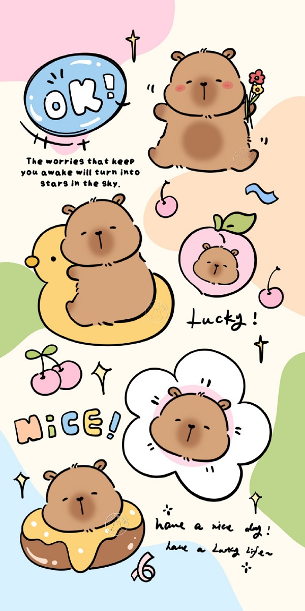 Hình nền Capybara cute mới nhất 17