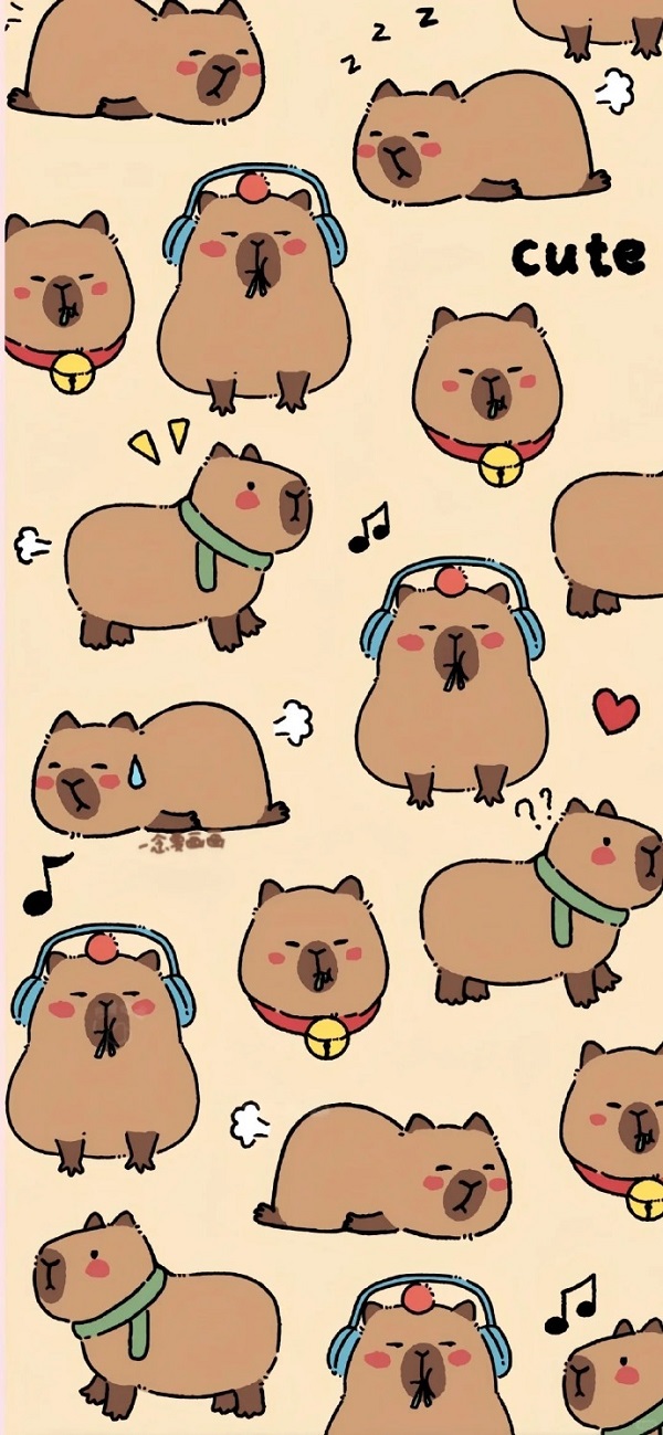 Hình nền Capybara cute mới nhất 18