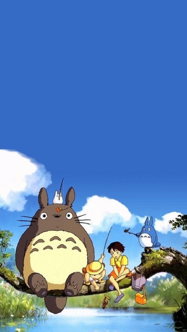 Hình nền Totoro dễ thương cho điện thoại 9