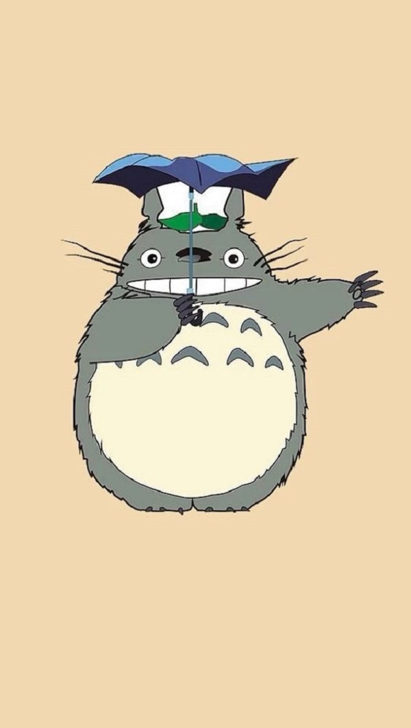 Hình nền Totoro dễ thương cho điện thoại 18