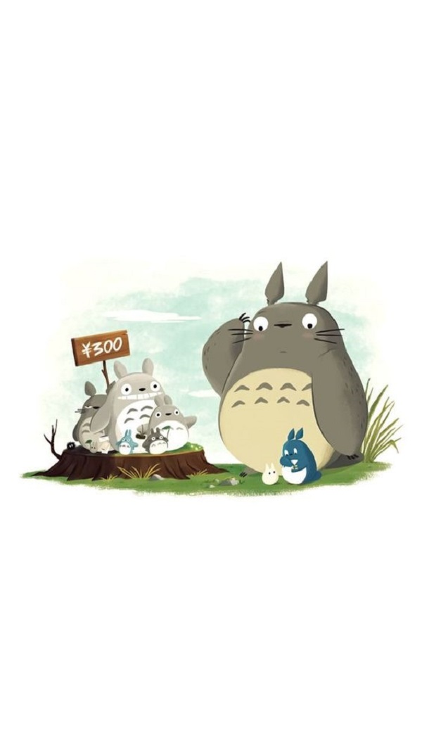 Hình nền Totoro dễ thương cho điện thoại 12