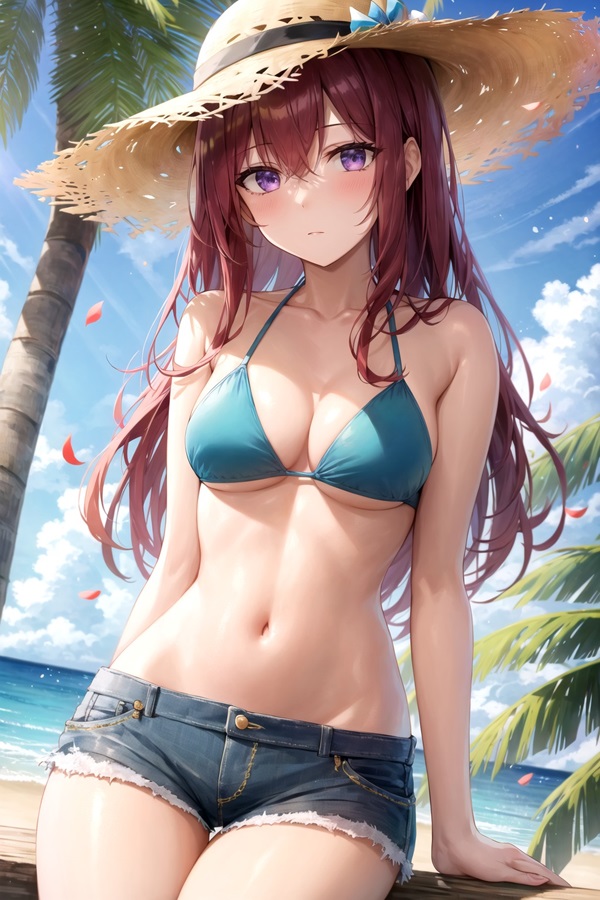 Ảnh Makise Kurisu bikini 2