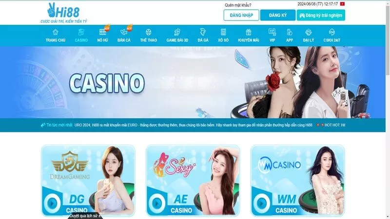 10. Hi88 – Sân Chơi Casino Đẳng Cấp Và Uy Tín